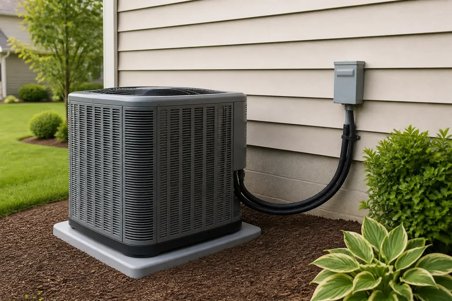New AC condenser with neat refrigerant lines